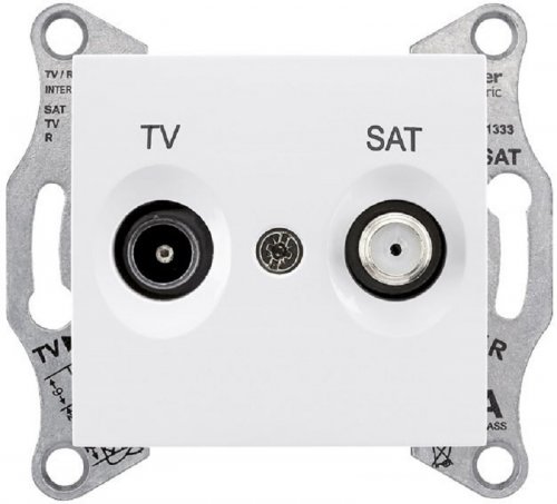 Розетка TV+SAT Оконечная без рамки Schneider Electric Sedna 1-м. белый картинка